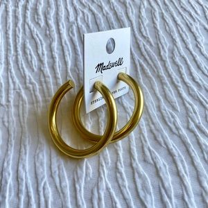 Madewell Gold Hoops Earrings
